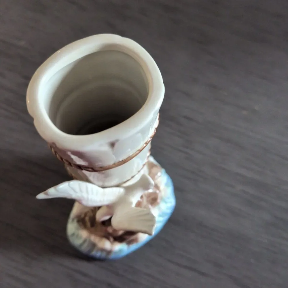 Listing TitleVintage 1980 Otagiri Seagull Nautical Piling Bud Vase...